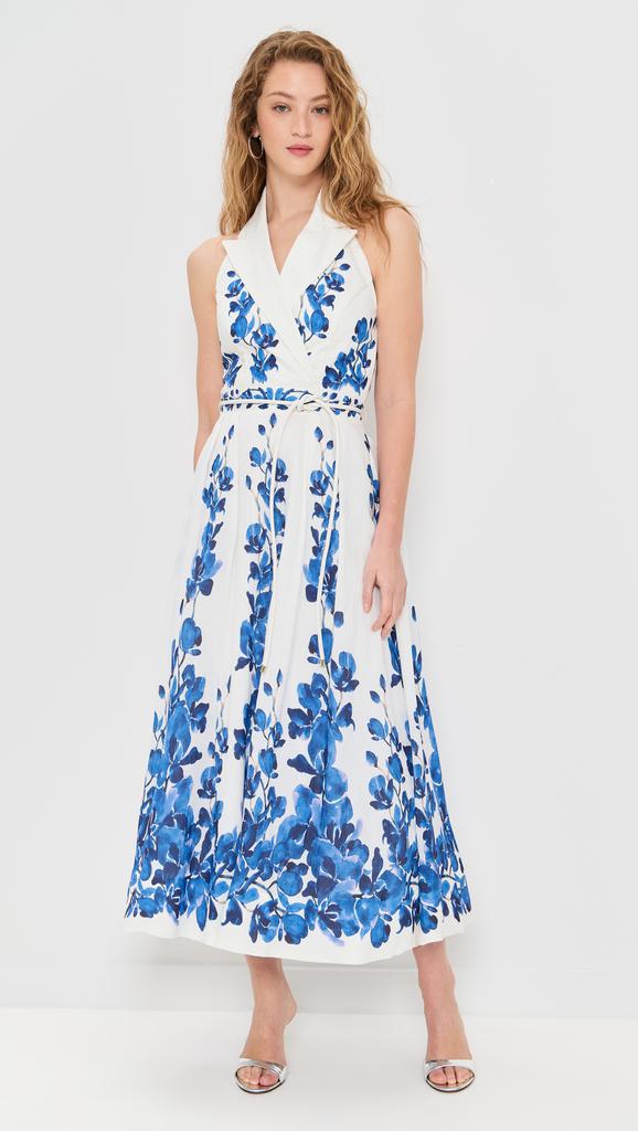 REBECCA VALLANCE Orchid Blues Midi Dress