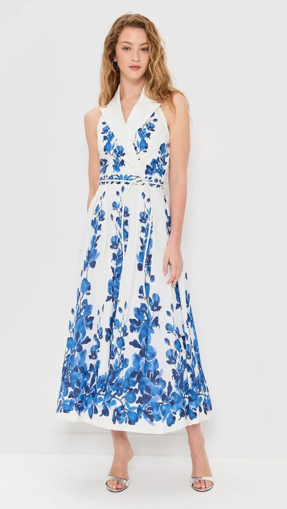 REBECCA VALLANCE Orchid Blues Midi Dress 1