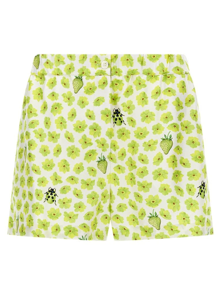 Versace Versace Floral-Printed Elasticated Waistband Shorts from Cettire