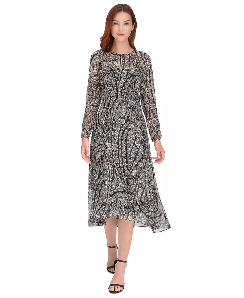 Shop Women's Printed Long-Sleeve Fit & Flare Dress on Sale at BeyondStyle   Get 44% Off Women's Printed Long-Sleeve Fit & Flare Dress with Limited-Time  Flash Deals, Exclusive Discounts, and Special Offers.