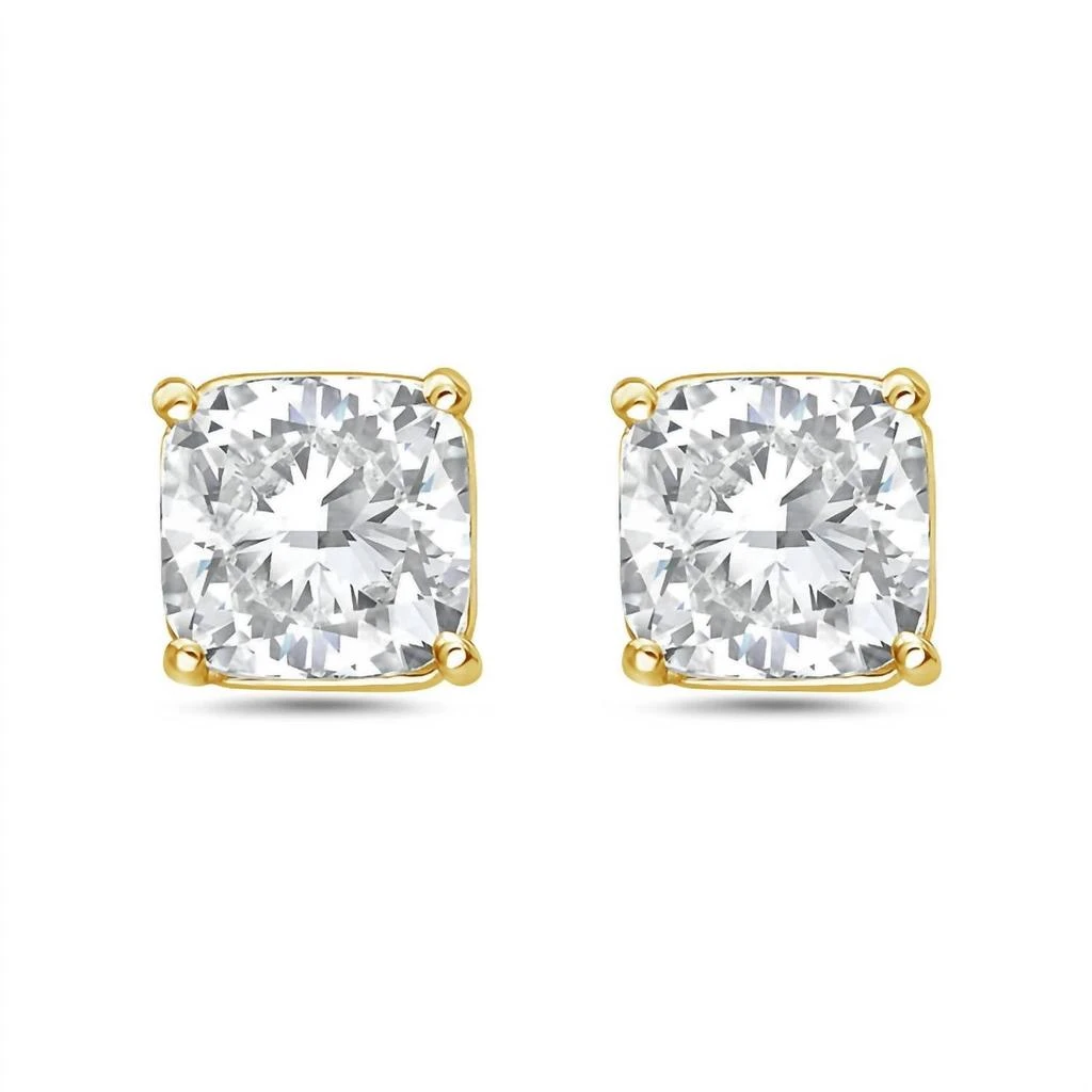 Diana M Jewels Diana M Jewels - Women
s Lab Grown Diamond Cushion Cut Stud Earrings (4.50 CT)