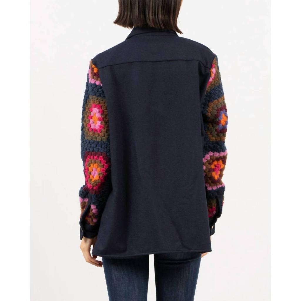 VILAGALLO Vilagallo - Crochet Shirt Jacket