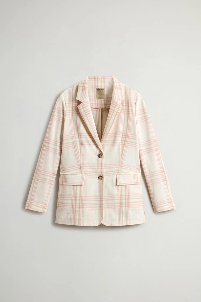 Woolrich Blazer in Manteco Cotton Blend with Checked Pattern - Women - Multicolor 5