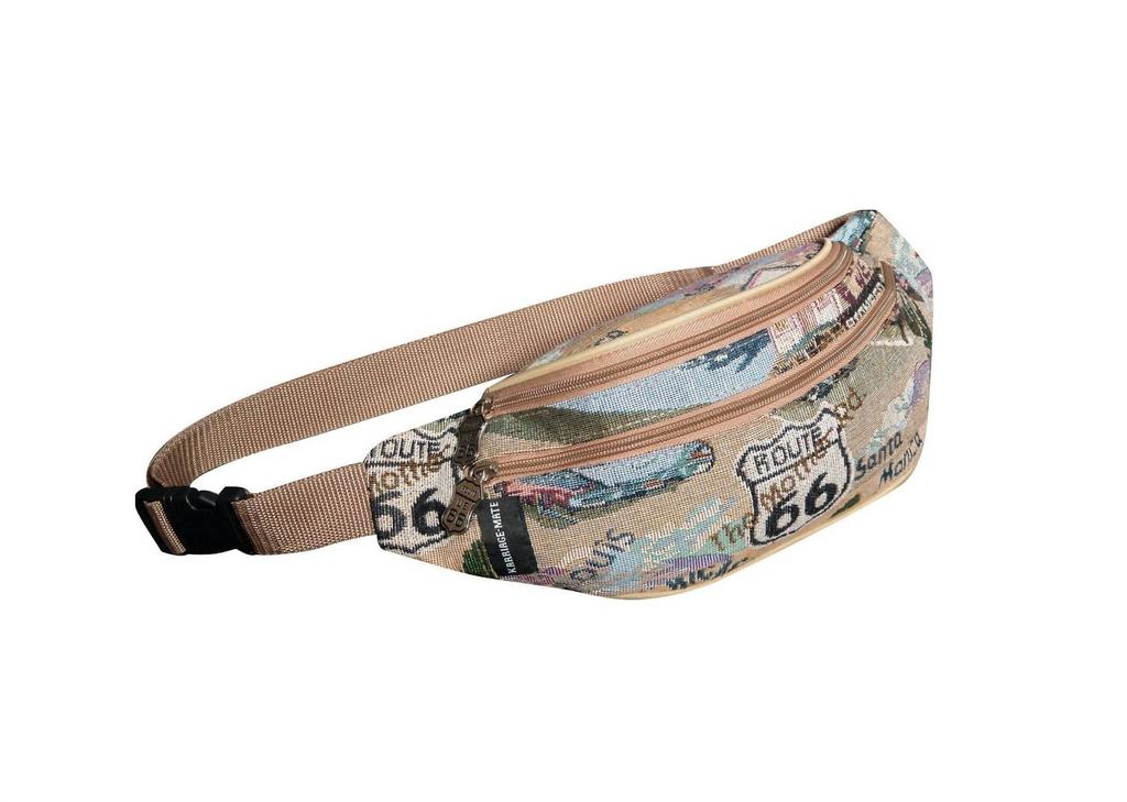 Route 66 Women's Tapestry Waist Fanny Pack Bag In Multi