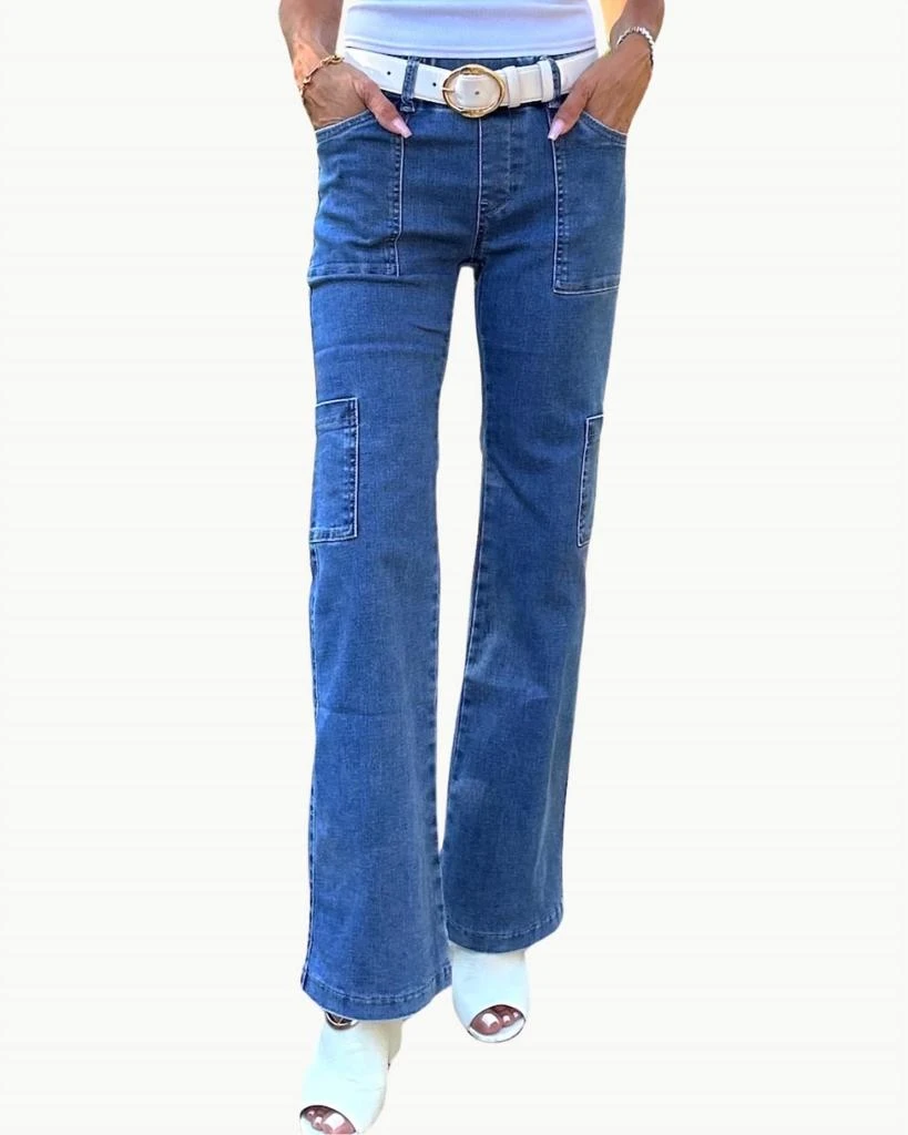 BEVY FLOG Bevy Flog - Rose Cargo Wide Leg Pants