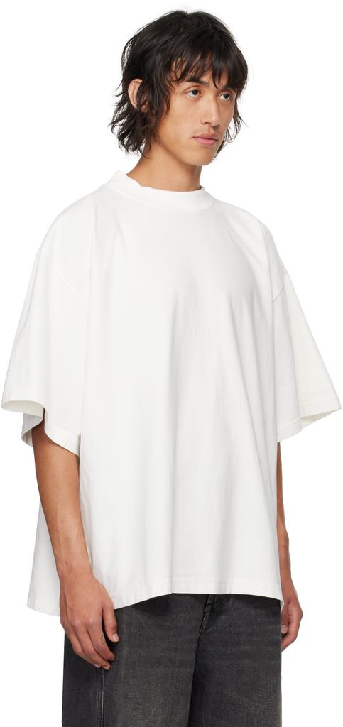 Hed Mayner White Dropped Shoulders T-shirt