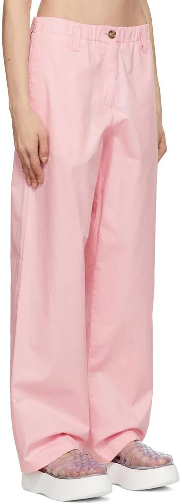 MSGM Pink Cotton Trousers 2