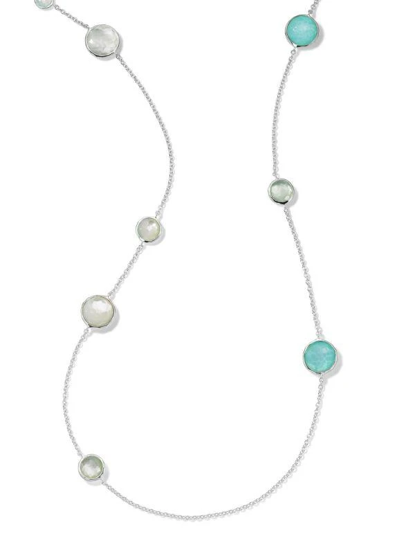 Ippolita Wonderland Silver, Rock Crystal & Mother-Of-Pearl Station Necklace 1