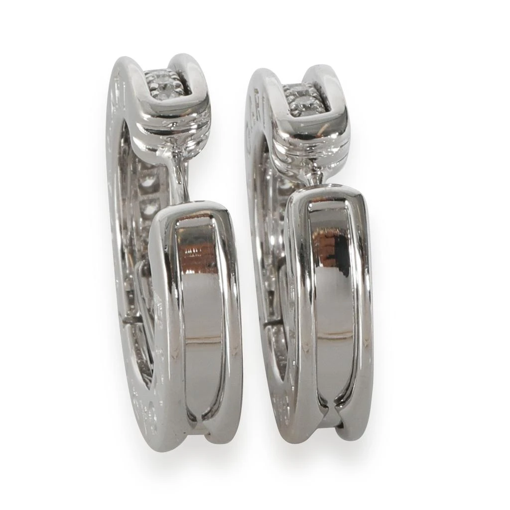 BVLGARI Bvlgari B.zero1 Hoop Earring With Diamonds in 18K White Gold, 3/4 Ctw. 2