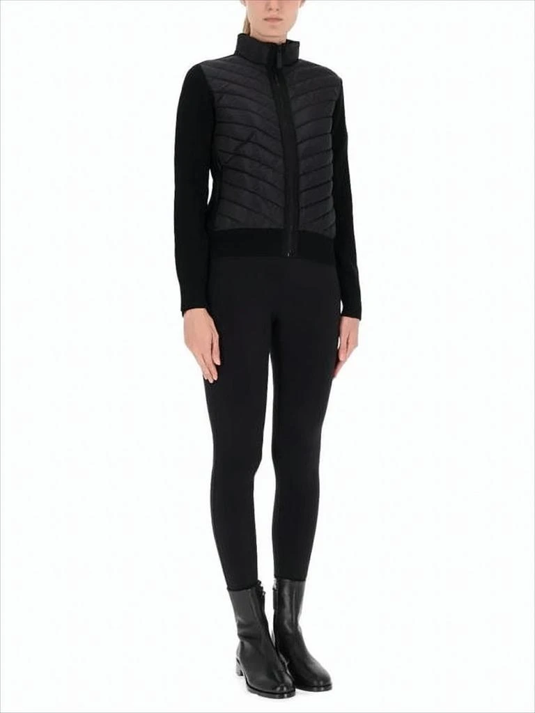 Canada Goose Quilted Black Down Jacket with Knit Back 2