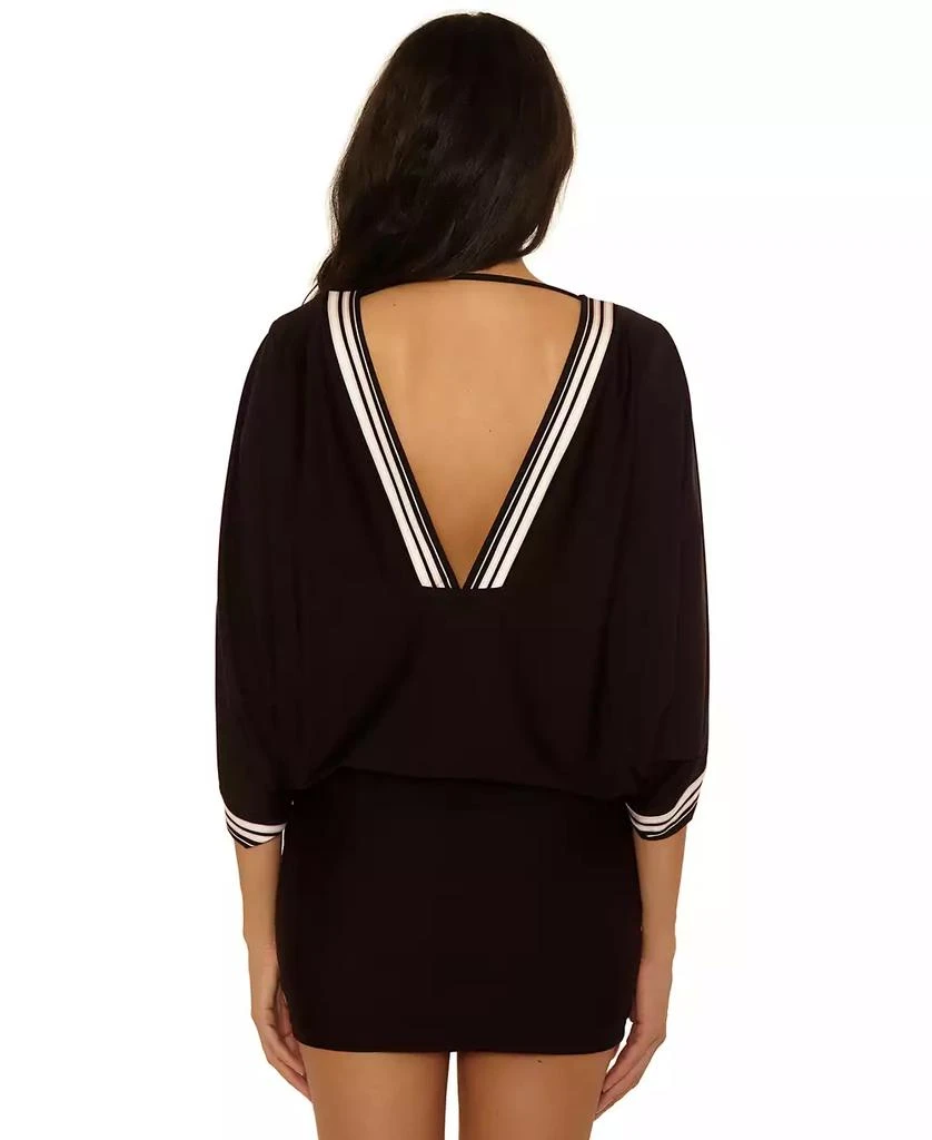 Trina Turk Women's Bougainvillea V-Neck Swim Tunic Cover-Up 3