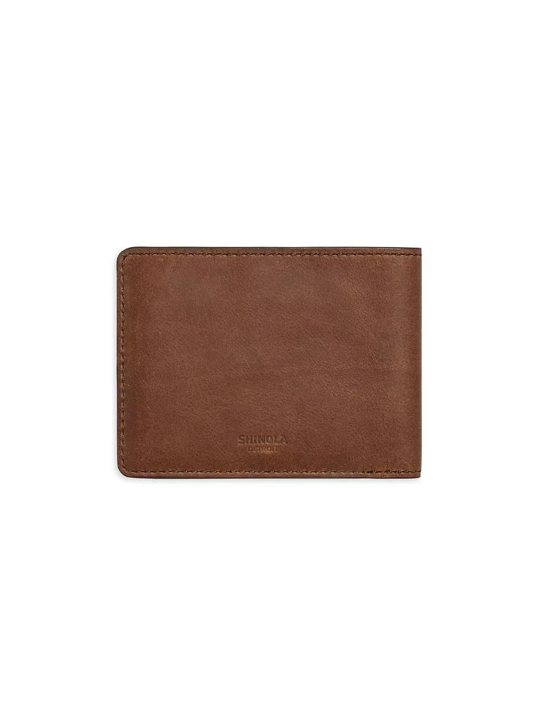 Shinola Slim Leather Bi-Fold Wallet 3
