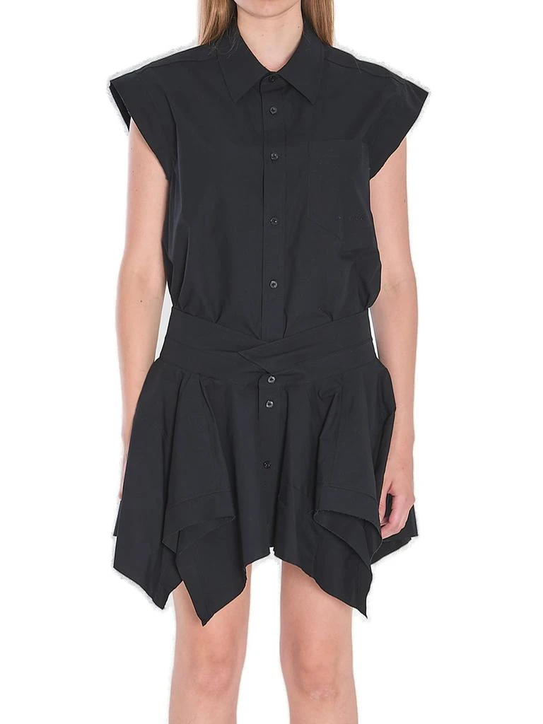 knee length dresses for ladies Alexander Wang Grey Two Piece Mini Dress with Detachable Shirt Set Siz –  Sellier main image 1