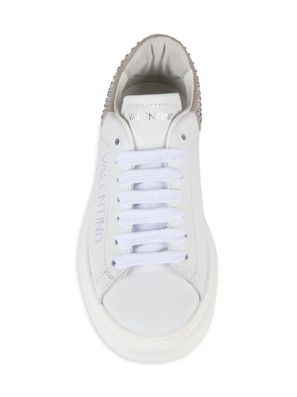 Mario Valentino Embellished Trim Leather Sneakers 5
