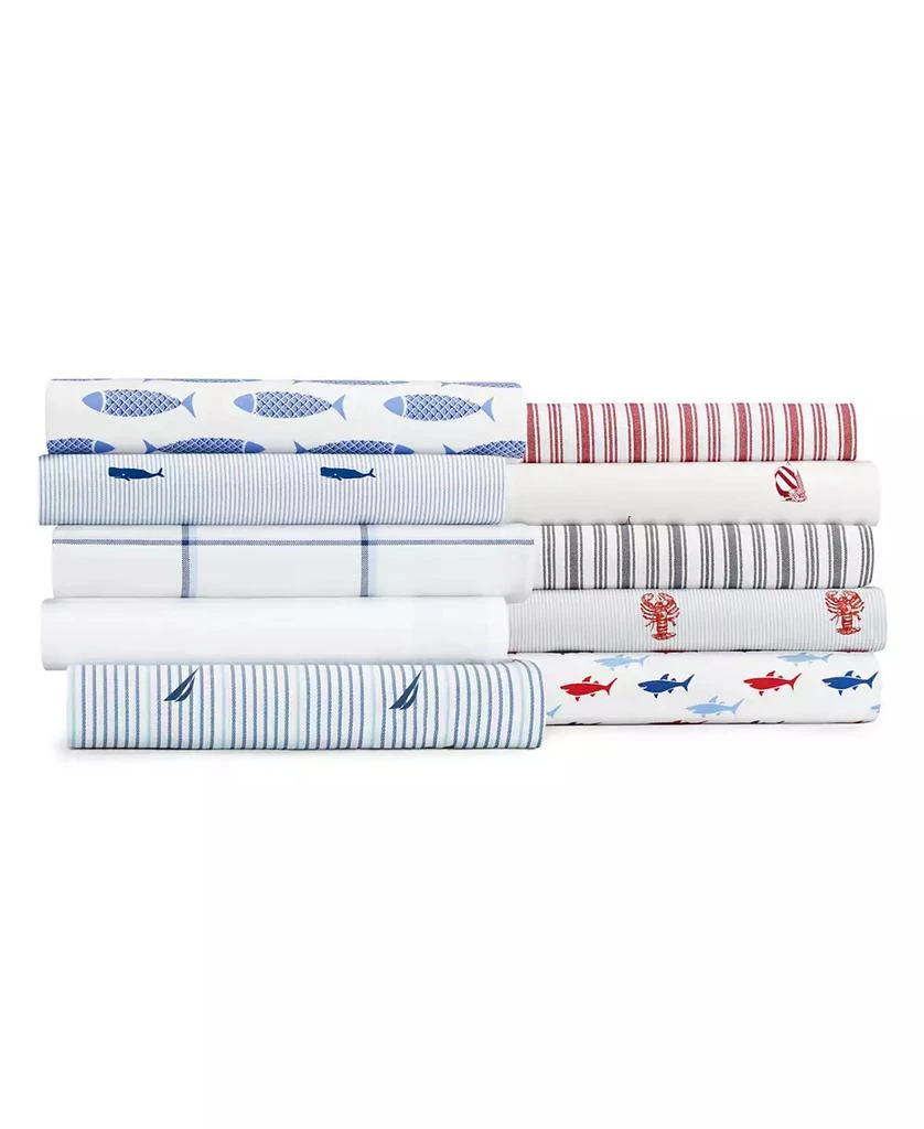 Nautica Audley Cotton Percale 4-Piece Sheet Set, Queen 6