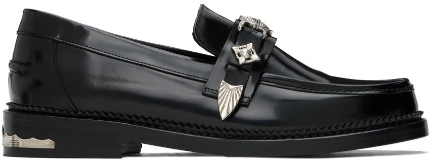 Toga Virilis Black Polished Loafers 1