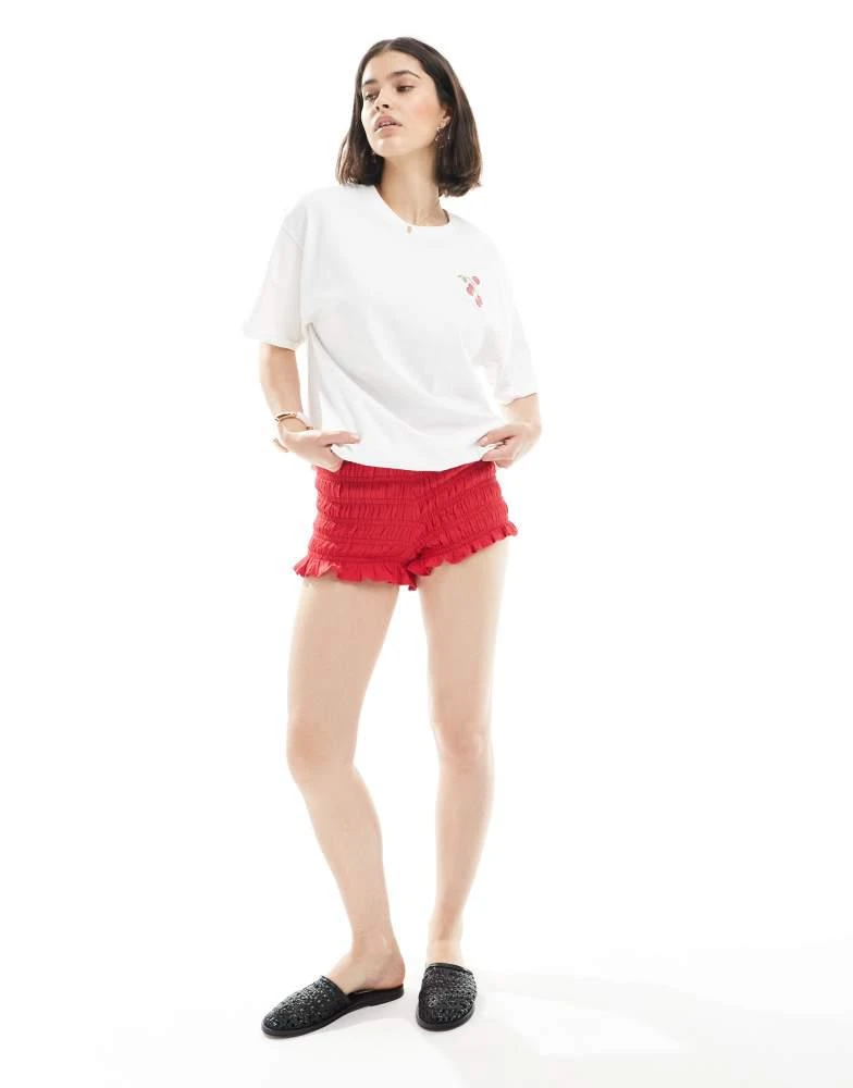 Miss Selfridge Miss Selfridge summer tomato back print graphic tee in white 3