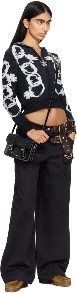 Dr. Martens Black 7 Inch Leather Crossbody Bag 4