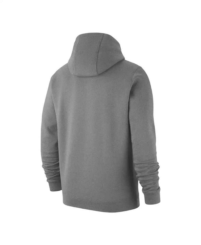 NIKE Men's Heather Gray Duke Blue Devils Logo Club Pullover Hoodie