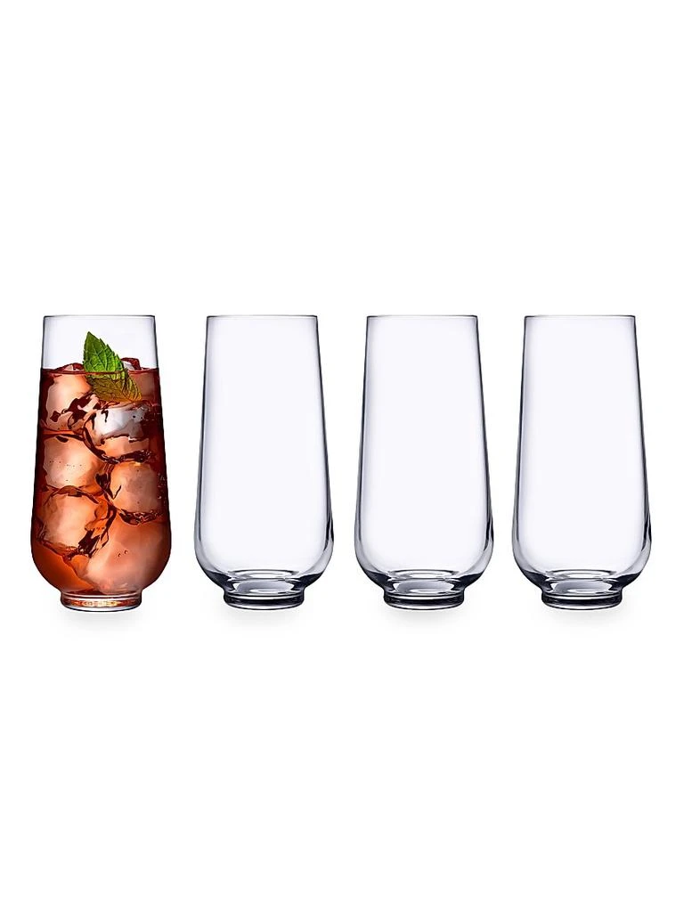 Nude Glass Hepburn Set Of 4 Long Drinking Glasses 2