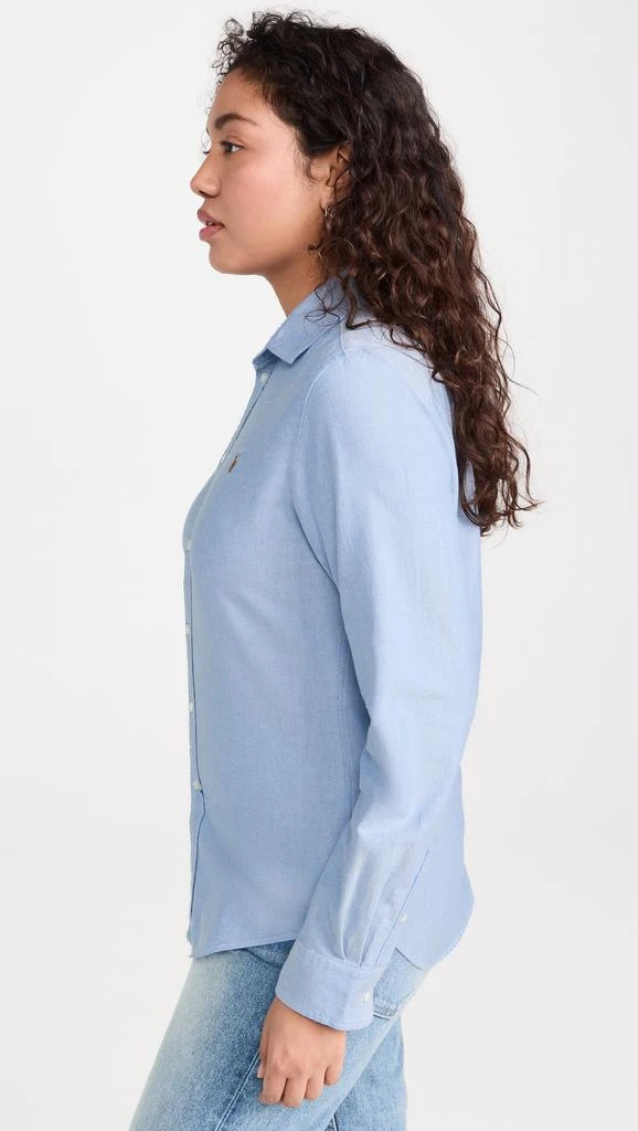 Ralph Lauren Cotton Oxford Long Sleeve Button Down Shirt 9