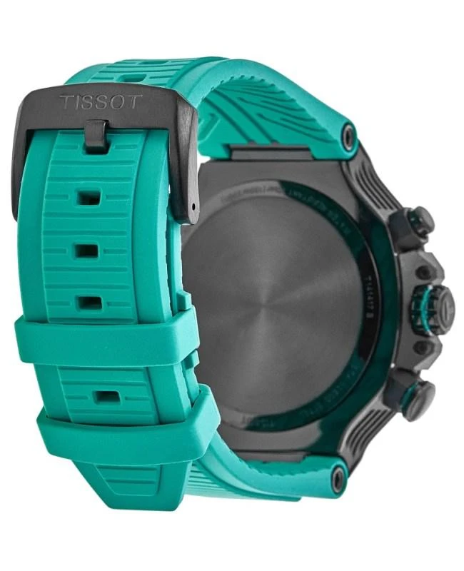 Tissot Tissot T-Race Chronograph Black Dial Green Rubber Strap Men's Watch T141.417.37.051.01 4