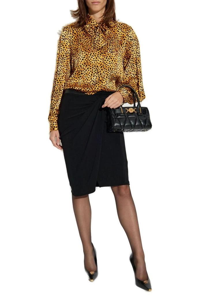 Versace Versace Leopard-Printed Long-Sleeved Shirt 4