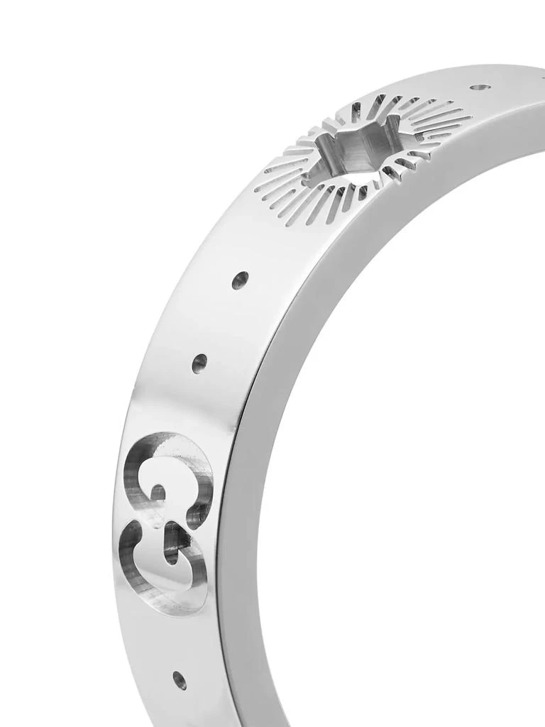 Gucci Icon 18K White Gold Star Detail Ring 4