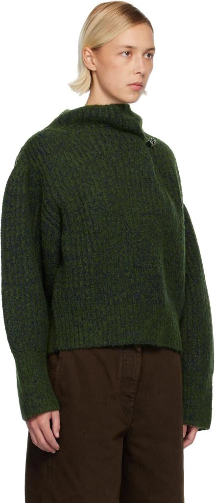 Dries Van Noten Green Wool Turtleneck 2