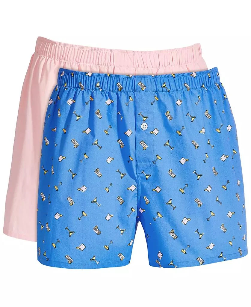 Club Room Men's Regular-Fit Cotton Boxers, Created for