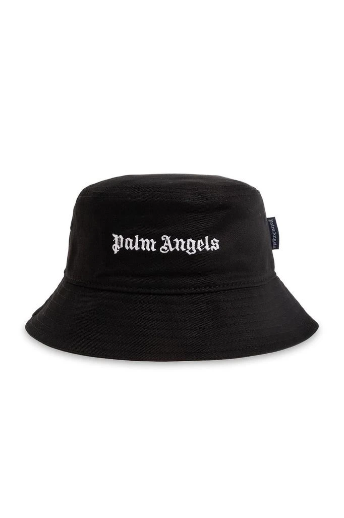 Palm Angels Palm Angels Kids Logo Embroidered Bucket Hat 1