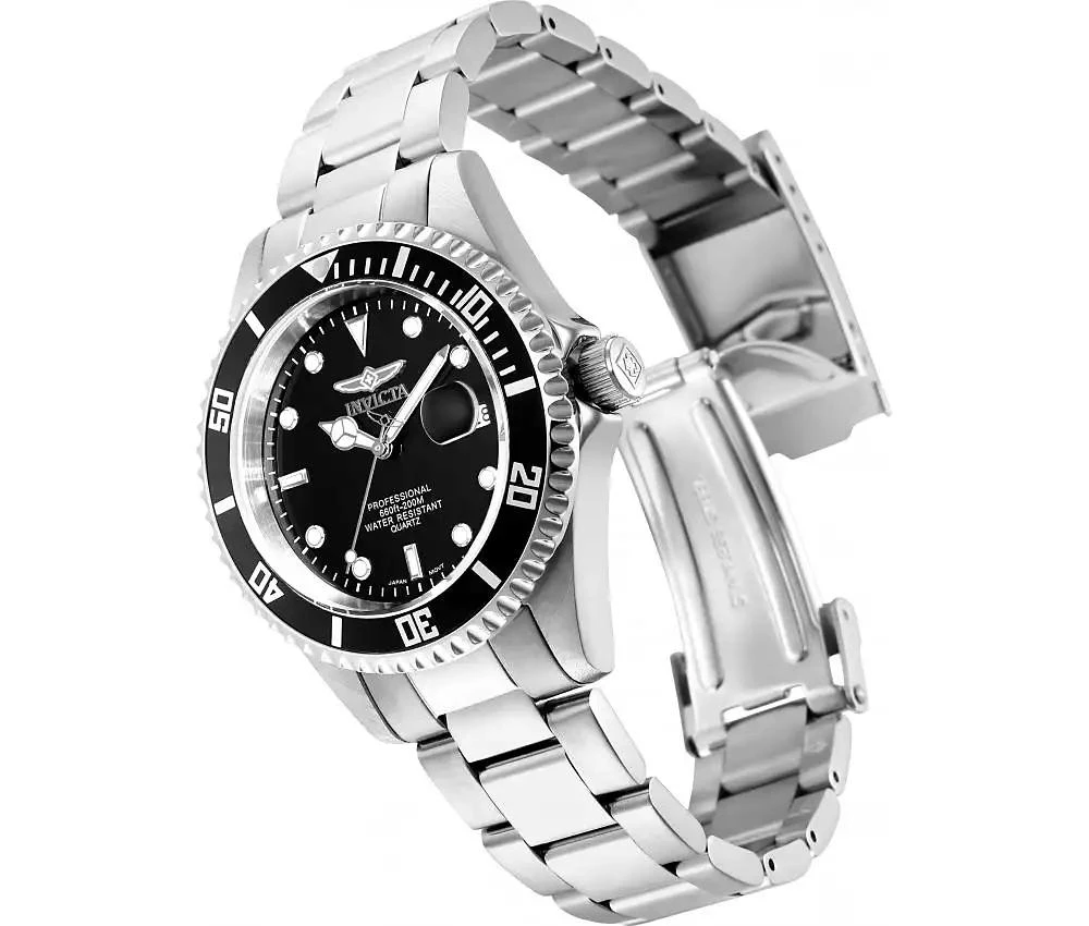 Invicta Men's 8932OB Pro Diver Quartz 3 Hand Black Dial Watch 3