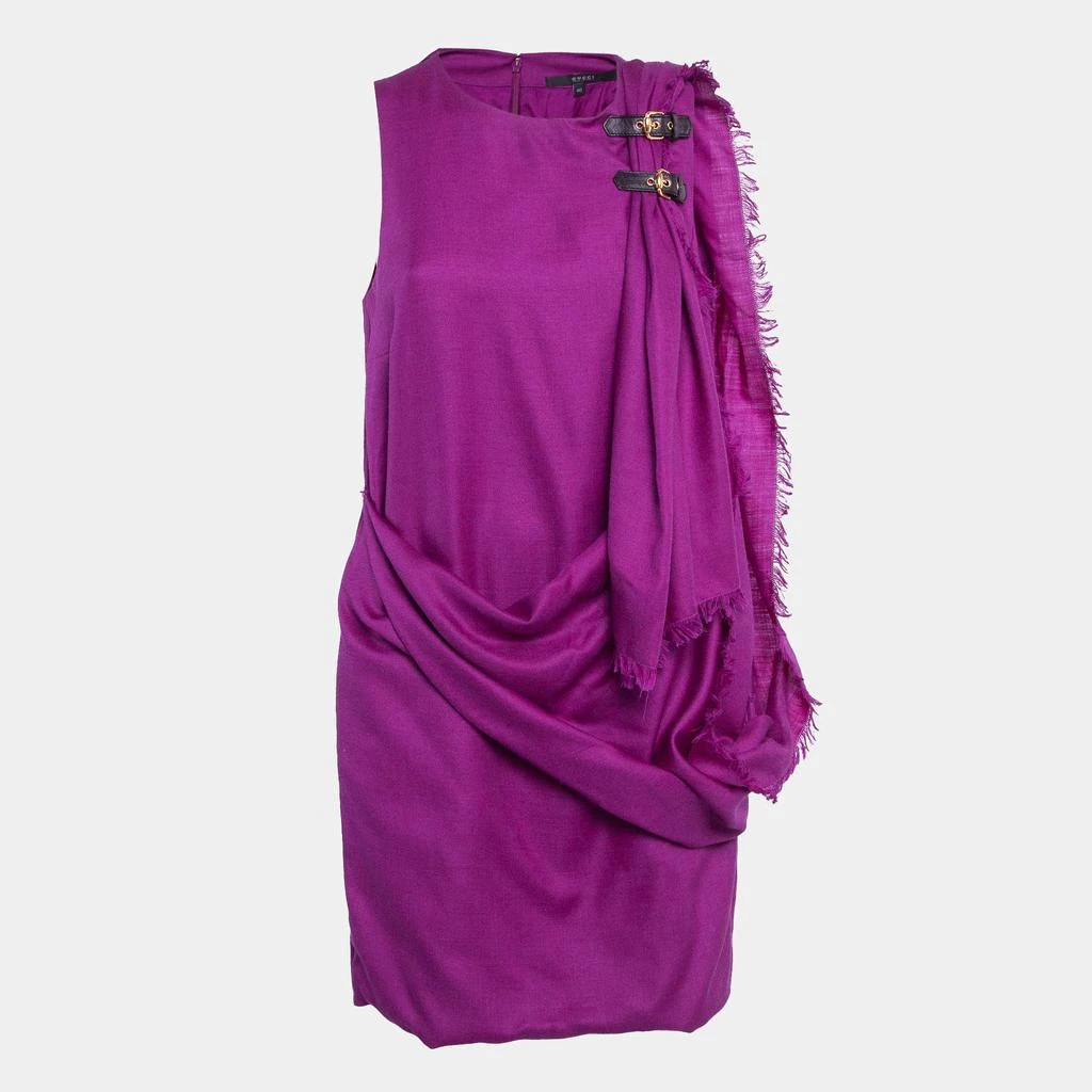 Shop Gucci Pink Leather Buckle Trim Gabardine Draped Short Dress S on Sale  at BeyondStyle  Get 83% Off Gucci Pink Leather Buckle Trim Gabardine  Draped Short Dress S with Limited-Time Flash