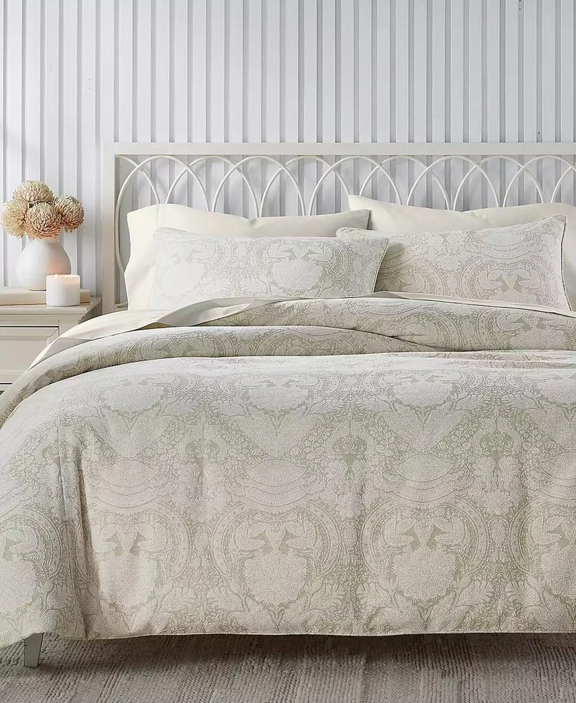 Charter Club Chenille Jacquard 3-Pc. Duvet Cover Set, King, Exclusively at Macy’s 1