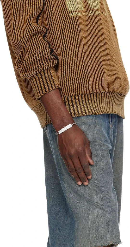 MM6 Silver 
White Numeric Bracelet 3