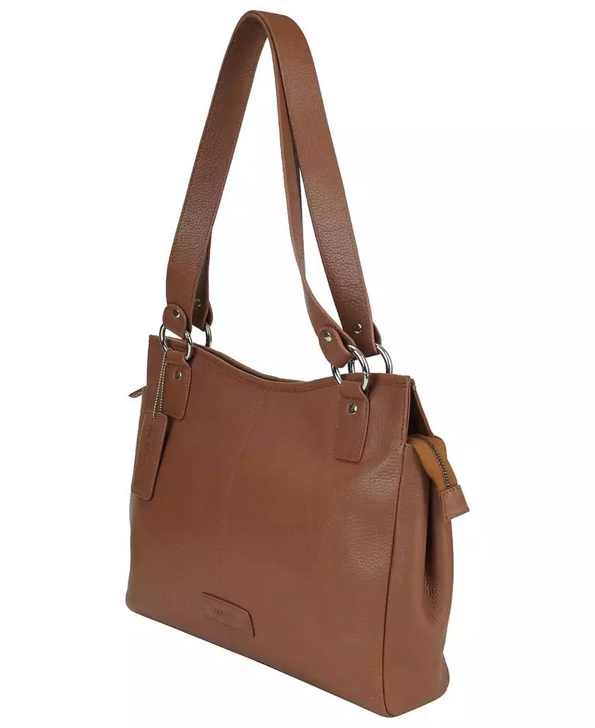 Mancini Leather Goods Pebble Kelsea Leather Shoulder Bag 8