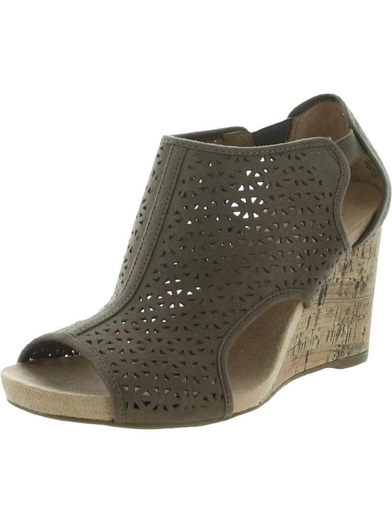 LifeStride Hinx 2 Womens Cut-Out Slip On Wedge Heels 1