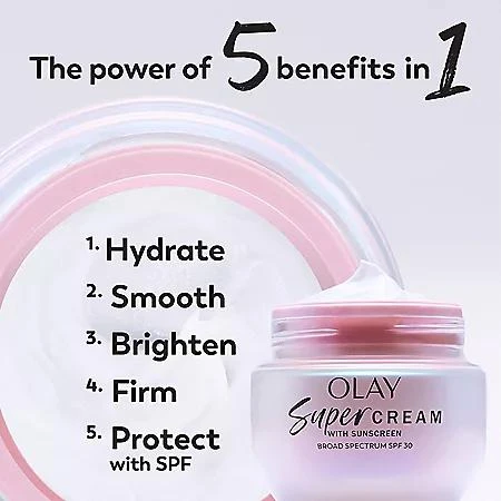 Olay Olay Super Cream with Sunscreen, SPF 30, 1.7 oz., 2 pk. 4