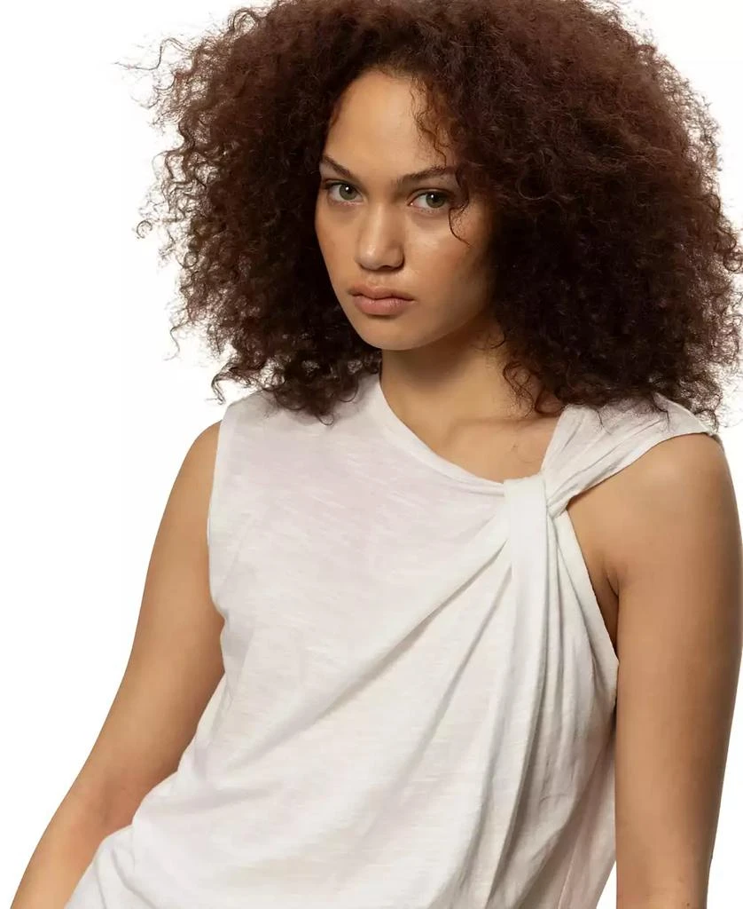 Sanctuary Women's So Twisted Asymmetric Muscle T-Shirt 4