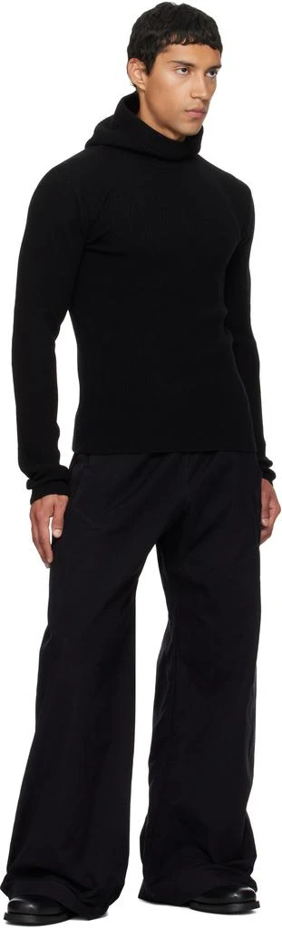 EGONLAB Black Drawstring Track Pants 4