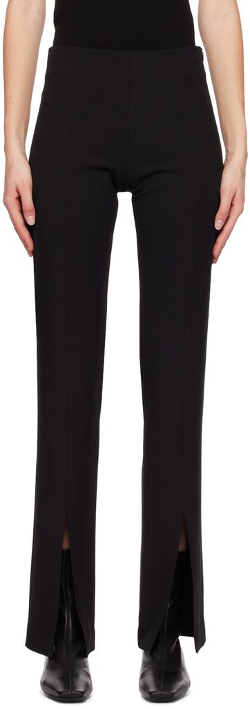 LVIR Black Slit Trousers