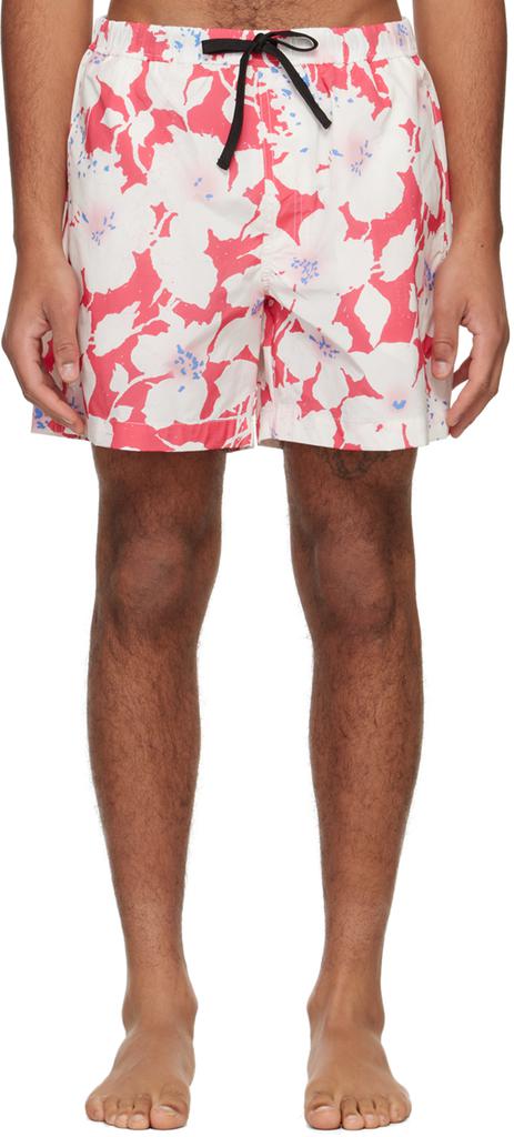 Double Rainbouu Red Cloud Control Swim Shorts