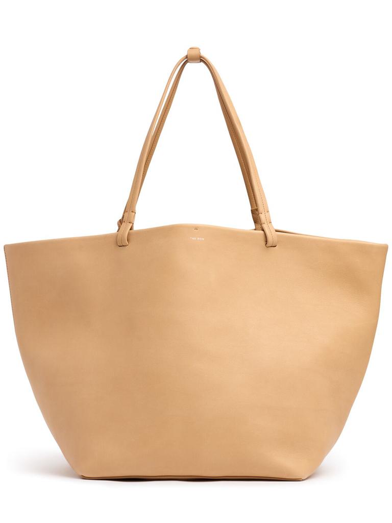 【THE ROW】XL Park saddle レザートートバック The Row Xl Park Saddle Leather Tote Bag - Tote Bags