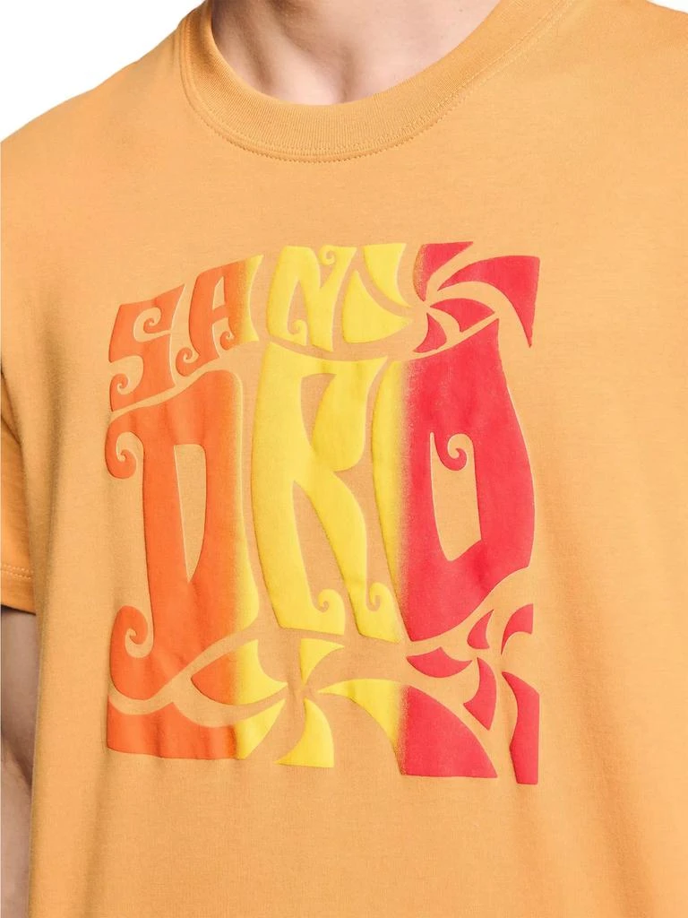 Sandro Wave Print Cotton T-Shirt 5