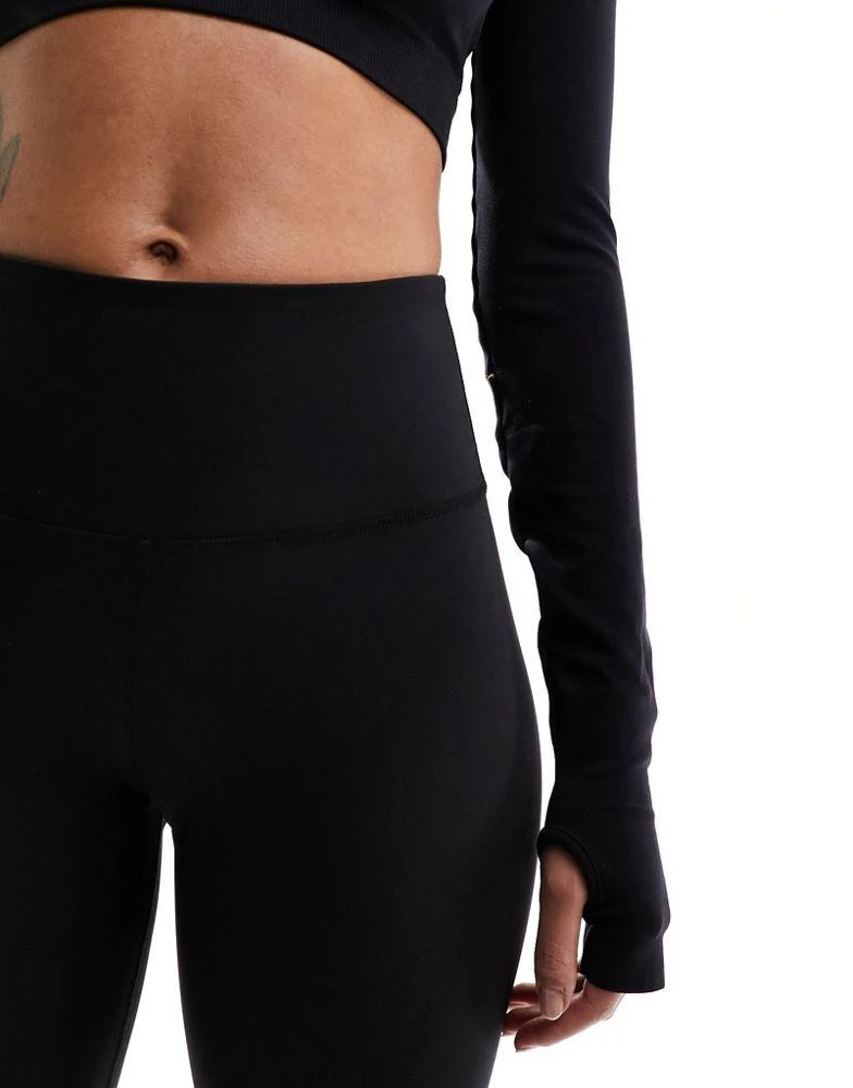 The North Face The North Face Flex logo legging shorts in black 5