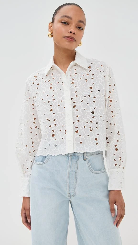 SIMKHAI Penelope Long Sleeve Shirt 6
