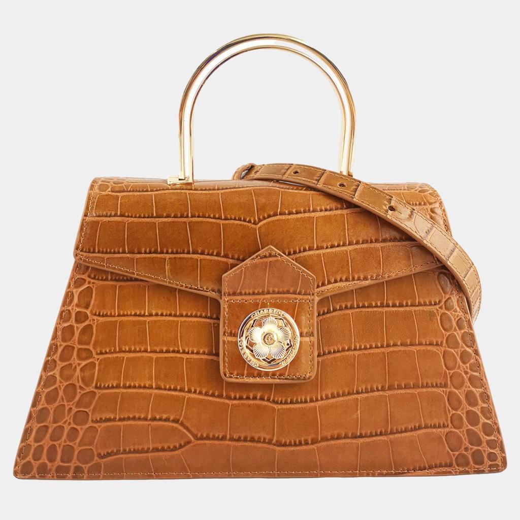 Charriol Charriol Brown Leather Laetitia Crossbody