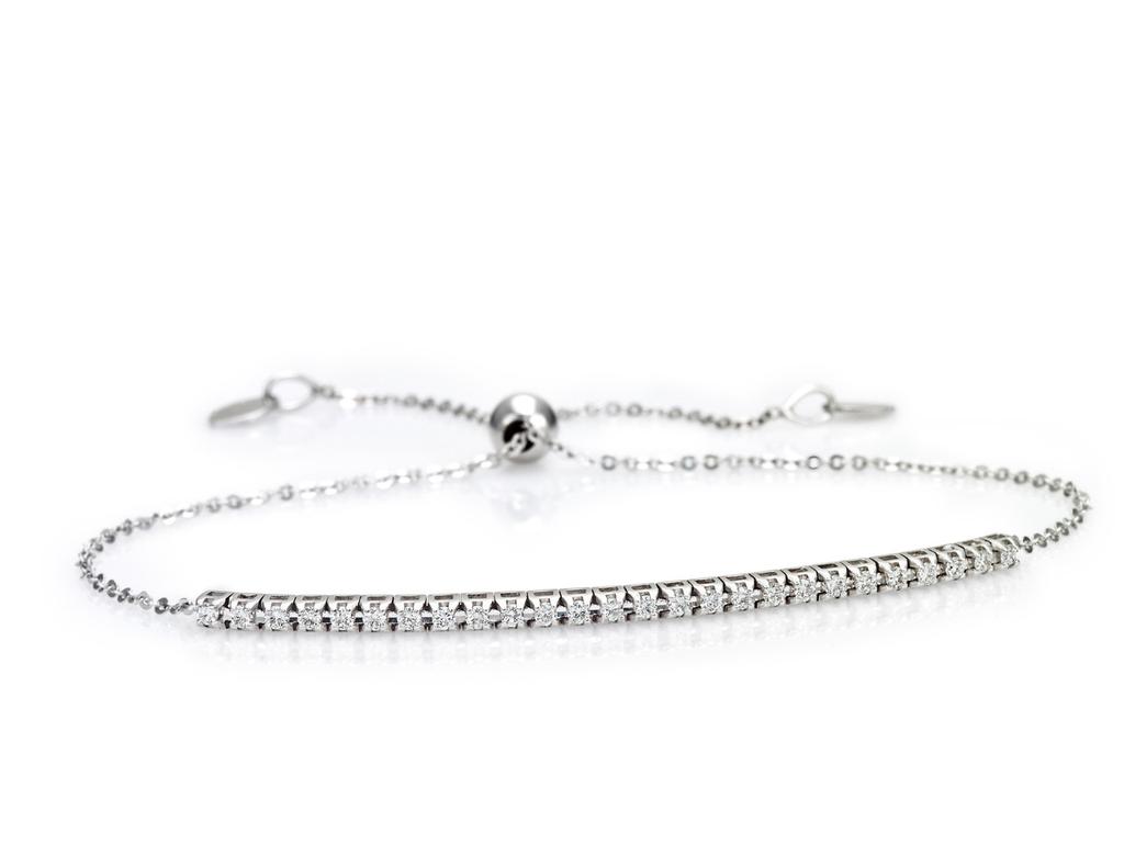 Mozafarian White gold and diamond bracelet