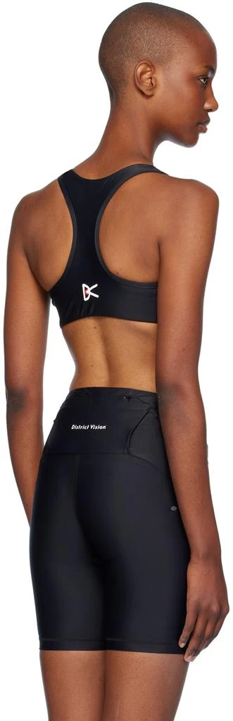 District Vision Black Twin Layer Medium Support Sport Bra 3