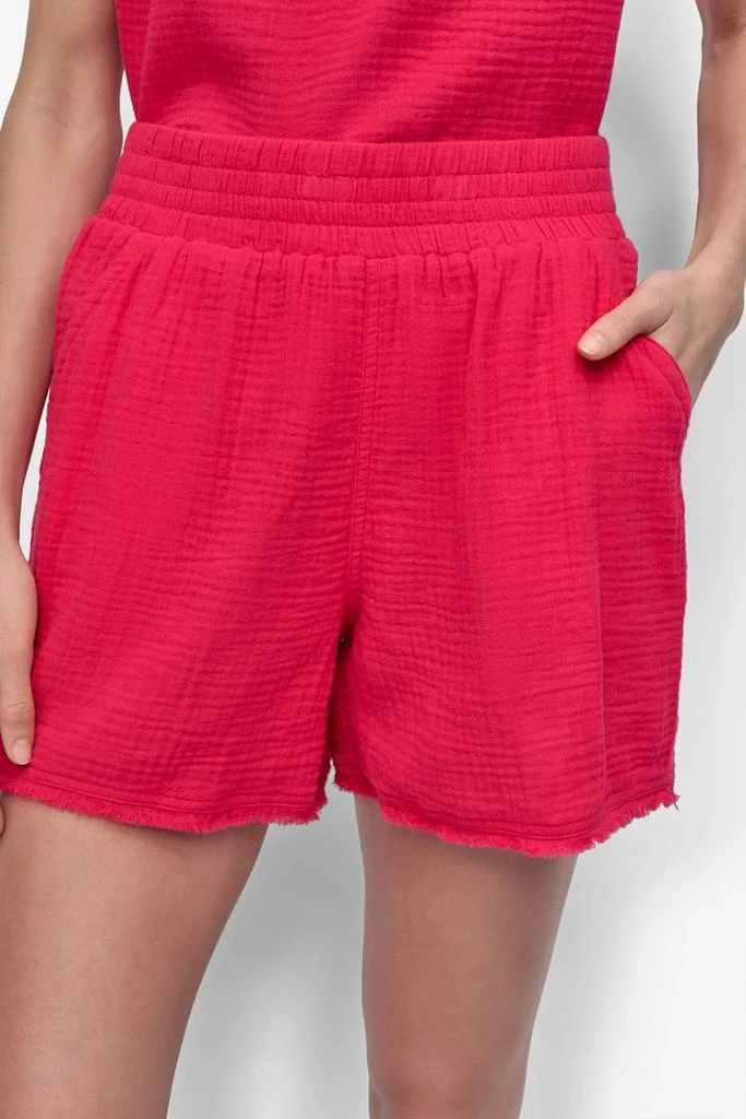 DKNY HIGH-RISE FRAYED SHORTS 4